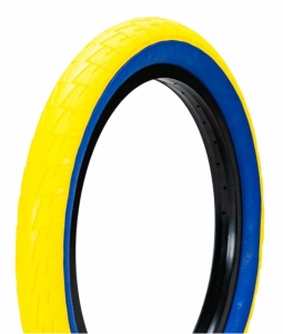 Lagos Crawler BMX tyre 20" | Yellow Blue