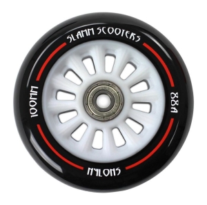 Slamm 100mm Nylon Core Stunt Scooter Wheel | White Black