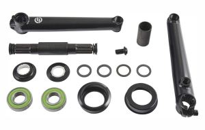 Salt Rookie BMX Cranks 175mm + Bottom Bracket | Black