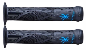 ODI Hucker Signature FL grips 160mm | Black Blue
