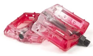 Salt Plus Stealth LB pedály BMX | Clear Red