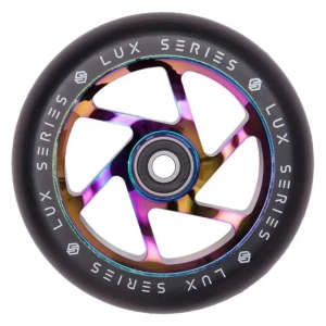 Striker Lux 110mm stunt scooter wheel | Rainbow