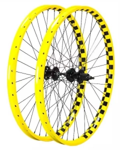 Mafiabikes BLAD Geared 29" zapletená kola Wheelie | Yellow Check