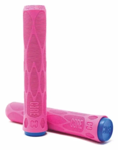 core pro gripy rączki hulajnoga wyczynowa BMX griffe grips pro stunt scooter freestyle kolobezka pink.webp