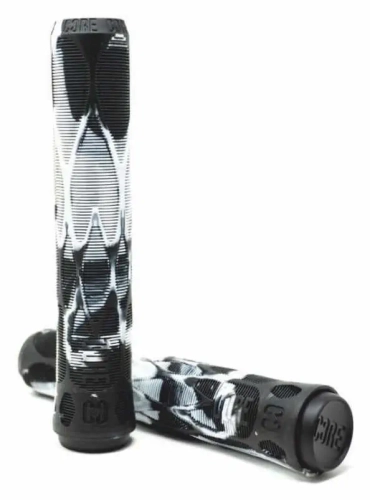 core pro gripy rączki hulajnoga wyczynowa BMX griffe grips pro stunt scooter freestyle kolobezka slate black white.webp