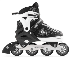 SFR Pulsar dětské nastavitelné Inline brusle | Silver