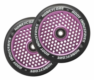Root Honeycore 120mm kolečka pro freestyle koloběžky 2ks | Black Purple