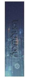 Longway Printed griptape  | Circuit Board Blue