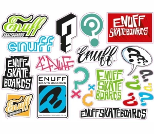 Enuff Skateboards sada samolepek