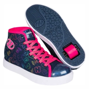 Heelys Veloz koloboty | Blue Denim Pink Rainbow