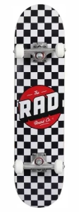 Rad Checkers skateboard | 7.75" Black