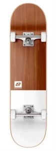 Hydroponic Clean Skateboard | 7.875" White Brown