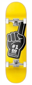 Hydroponic Hand skateboard | 7.875" Yellow