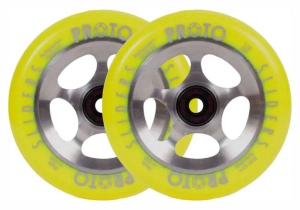 Proto Sliders Starbright 110mm stunt scooter wheels | Yellow