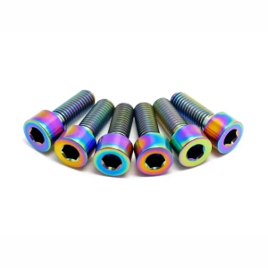 TLC Titanium Fit/S&M M8 šroub pro objímku / představec | Oil Slick