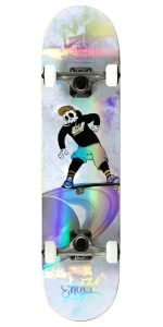 Enuff Skully Hologram skateboard | 7.75" White