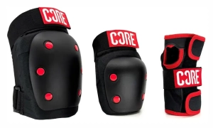 CORE Triple Skate sada chráničů | Black Red