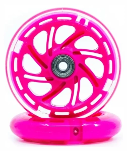 Core LED 110mm kolečka pro koloběžky 2ks | Pink