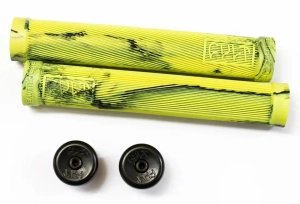 Cult Brandon Begin gripy BMX | Lime Green Swirl