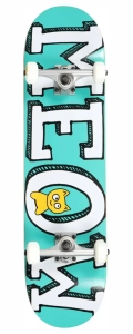Meow Sticker Pile skateboard | 8" White (1) (1) (1)