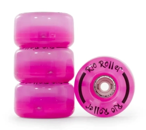 Rio Roller Light-Up kolečka na trekové brusle | Pink Frost