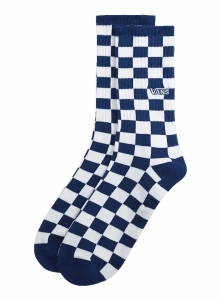 Vans Checkboard Crew ponožky | Deep Indigo Blue