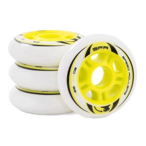 SFR Inline kolečka pro inline brusle 4ks | White Yellow