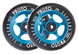 Proto Sliders 110mm kolečka pro freestyle koloběžky 2ks | Black on Blue