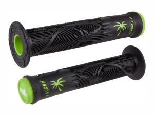 ODI Hucker Signature FL grips 160mm | Black Green