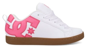 DC Shoes Court Graffik skate boty | White Pink Gum