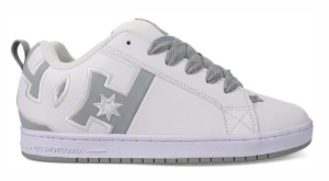 DC Shoes Court Graffik SQ skate boty | White Grey